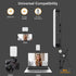 LED Camera Light Video Lights Portable Photography Lighting 60 LED 2200mAh Rechargeable Selfie Light 7 Modes, 10-Level Brightness, Portable Clip o...