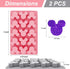 2 Pack Mouse Molds Silicone, 15 Cavity Cartoon Mouse Gummy Molds, Mouse Head Chocolate Molds Silicone Tray DIY Baking Tool for Chocolate Candy Mou...