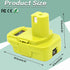 DM18RL Battery Adapter for Dewalt to Ryobi Battery Adapter, Convert Dewalt 20V Llithium Battery to Ryobi 18V P107 P108 Battery with 5V 2.1A MAX US...