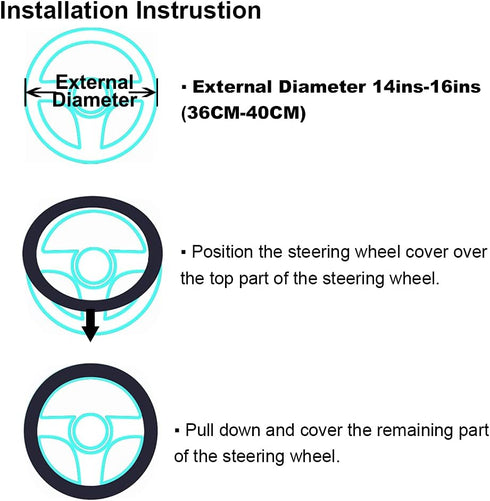 Furry Wool Sheepskin car Steering Wheel Cover for Girls Women Universal car 14 1/2-15 1/2inchs (Lemon Yellow)...
