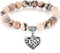 XIUDA Heart Cremation Memorial Urn Bracelet 316L Stainless Steel Keepsake Jewelry Urn Bracelet for Ashes for Women-With Me Always...