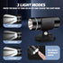 Outdoor Waterproof Clip on LED Night Lights, Rechargeable Safety Lights for Walking at Night, Hands Free Portable LED Light Work with Camping Hiki...