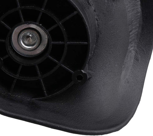 BQLZR Black Suitcase Wheels Replacement Left & Right Plastic Swivel Caster Wheels with 4 Holes,Hole Pitch: (1.42"/1.65"/1.97"/1.42"), for Luggage ...