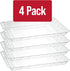 Plasticpro Plastic Serving Trays - Serving Platters Rectangle 9X13 Disposable Party Dish Includes 4 Trays...