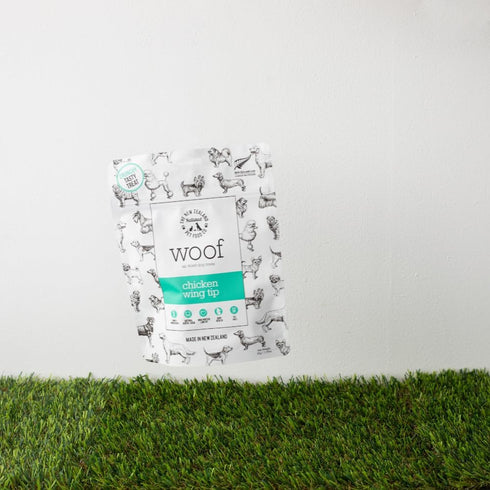 WOOF Air Dried Dog Treats - Chicken Wing Tip, High Protein, Dog Treats Small Dogs and Dog Treats for Large Dog, Natural, Topper or Dog Treat, 1.76...