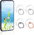 Transparent Phone Ring Holder Grip, Clear Cell Phone Accessories, Ring Holder 360 Degree Rotation 180 Degree, Flip Ring Grip Finger Ring Stand Kic...