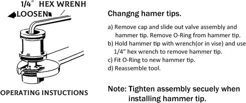 CORWIN Pneumatic Palm Hammer Pad Replacement Part(RED Ultra Soft Plastic)...