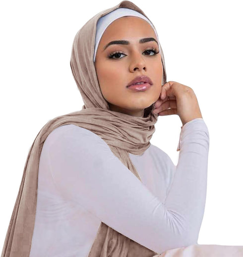 Hijab Scarf for Women Soft Cotton Muslim Jersey Hijab Head Wrap Scarves Fashion Long Scarf Shawls...