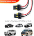 2PC 9005 9006 HB3 HB4 Female Adapter Wiring Harness Sockets,Headlight Wire Connector,Fog Lights Connector,Universal Car Waterproof Plugs(Black)...