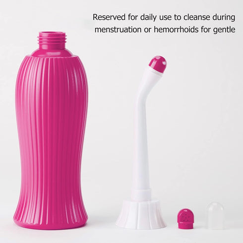 Travel Bidet Easy to use Portable Bidet, 450ml Travel Bidet with Convenient Nozzle Storage, Handheld Personal Travel Bidet with Pressure Options E...
