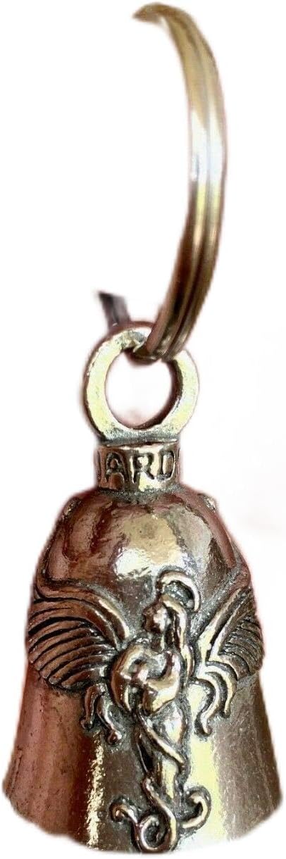 Guardian Bell Praying Angel with Custom Gift Box compatible with Harley Biker Bell Ride to Live...