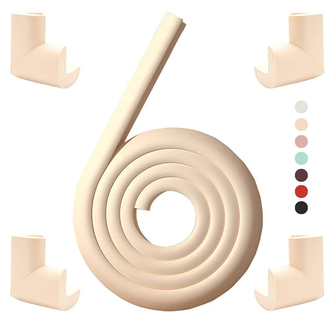 Furniture Corner & Edge Safety Bumpers,Table Edge Protectors for Baby,Fireplace Baby Proofing,Suitable for Coffee Table Desk Dresser Sharp Foam Co...