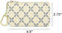Luxury Zip Key Chain Pouch | Mini Coin Purse Wallet Card Holder with Clasp | for Men Women (Cream)...