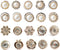 20Pcs Women Shirt Brooch Buttons Pearl No Sew Button Pins Safety Rhinestones Mini Brooch Pins Cover up Button(Rhinestone and pearl buttons)...