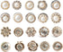 20Pcs Women Shirt Brooch Buttons Pearl No Sew Button Pins Safety Rhinestones Mini Brooch Pins Cover up Button(Rhinestone and pearl buttons)...