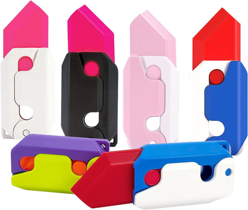 4 Pack Gravity Fidget Toys-3D Printing Fidget Knife Toy,Plastic EDC Fidget Toys for Kids & Adults, Anxiety Stress Relief Toy, Perfect for Autism a...
