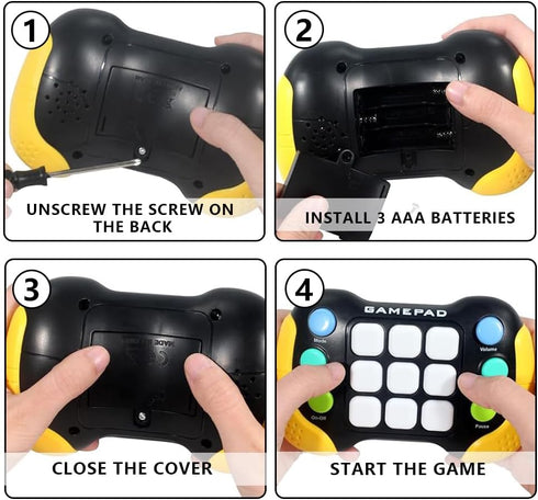Upgraded Quick Push Game Fidget Toys for Kids, 5 Modes Light Up Flashing Handheld Game for Teens Adults, Electronic Quick Push Buttons Gamepad, Bi...