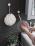 Sophie & Panda Fuzzy Ball Towel (Set of 2) White and Gray - Dry Your Hand Instantly conveniently with This Creative Bath Towel Set Decorative Towe...