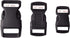 JIAKAI 60 pcs -5/8, 1/2, and 3/8 inch Black Plastic Contoured Side Release Buckles For Paracord Bracelets(20 Each)...