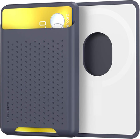 AHASTYLE MagSafe Wallet for iPhone 15/14/13/12/Pro Max/Pro/Plus/Mini RFID Magnetic Card Holder Silicone Sleeve Compatible with iPhone 12 13 14 15 ...
