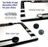 AOOTF American Flag License Plate Frame - USA Aluminum Metal License Plate Cover Auto Car Truck Tag Holder Thin Blue Line Black and White Stripes ...