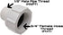 1/2" NPT Male x 3/4” GHT Female, PVC Non Brass, MNPT x FGHT Garden Hose Adapter Fitting...
