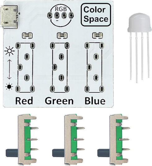 DIY Soldering Practice Kit RGB Practice Learning Electronics Training Board...