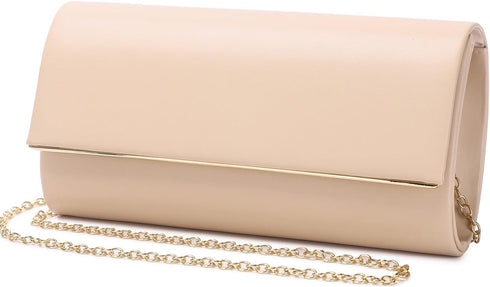Women Evening Bag Vegan Leather Clutch Purse Shoulder Crossbody Envelope Bag for Party Wedding Prom Bridal...