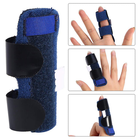 Finger Splint, Pain Relief Finger Splint Adjustable Finger Corrector Straightener Support for Straightening Mallet Finger Repairing Rupture of Ext...