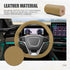 Steering Wheel Cover, Leather Steering Wheel Cover, Breathable Steering Wheel Cover, Hand Sewing Steering Wheel Cover for Most Cars Trucks SUVs (F...