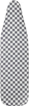 Household Essentials Wide Cotton Ironing Board Replacement Cover, White and Grey...