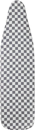 Household Essentials Wide Cotton Ironing Board Replacement Cover, White and Grey...