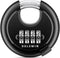 DELSWIN 4 Digit Combination Disc Padlock with Hardened Steel Shackle Combo Lock for Sheds, Storage Unit, School Gym Locker and Fence (Black,1Pcs)...