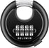 DELSWIN 4 Digit Combination Disc Padlock with Hardened Steel Shackle Combo Lock for Sheds, Storage Unit, School Gym Locker and Fence (Black,1Pcs)...