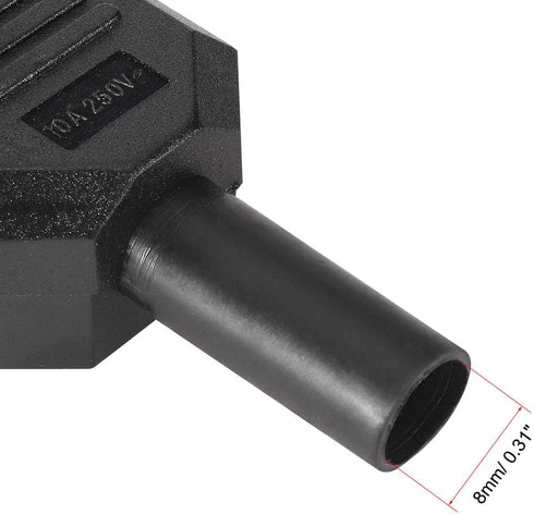 uxcell 3Pair AC250V 10A IEC C14 Male C13 Female, 3 Pins Terminals Inline Adapter Plug Power Socket Connectors...