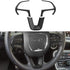 Carbon Fiber Steering Wheel Trim for for Dodge Durango 2014-2021, Dodge Charger Challenger 2015-2021, Jeep Grand Cherokee SRT8 2014-2021 Steering ...