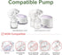 Replacement Parts Compatible with Avent Comfort Pump, Valve, Diaphragm for Single and Double Electric Pumps; Made by Maymom...