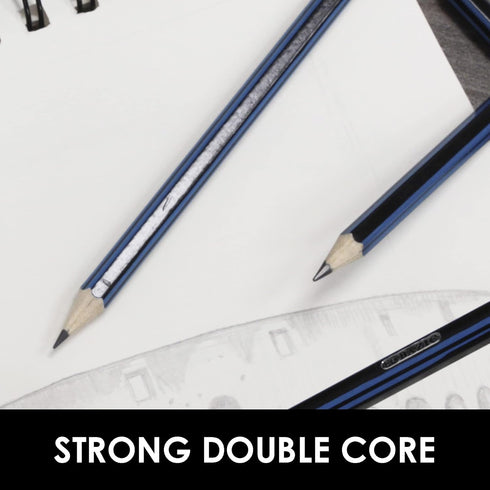 BAZIC Drawing Sketching Pencil Set, HB 2B 4B 6B 7B 8B, Professional Graphite Sketch Kit Pencils, for Artists Adults Beginners (6/Pack), 2-Packs...
