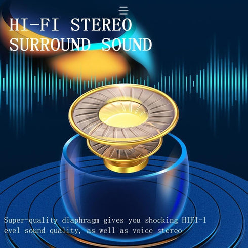 Wireless Earphones, Wireless Earbuds, HiFi Stereo, Bluetooth 5.3 Touch Control Noise Rduction Headphones, Mini Eear Buds Mic in-Ear Headphones IPX...