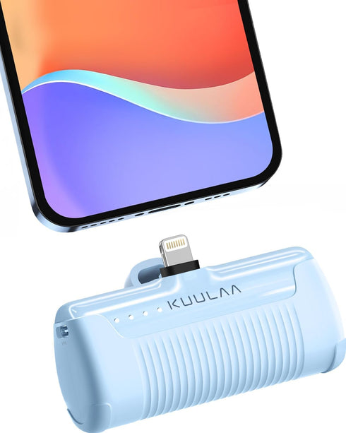 Kuulaa Portabl Charger Power-Bank 4500mAh Mini Ultra Compact Portable Phone Charger Battery Pack for iPhone (Blue)......