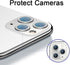 SVIBEE Camera Lens Protector,for IPhone 11/12/12mini,Aluminum Alloy Lens Screen Cover Film, Protector Lens Shield, Rocky Crystal Diamond. (11/12/1...