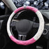 Bling Crown Leather Steering Wheel Cover Women Crystal Rhinestones Diamond Steering Covers 15inch Non Slip Car Protector Accessory Universal Fit M...