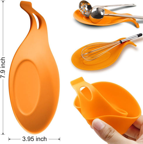 SourceTon 6 Pack Non-Slip Foldable Silicone Trivets in Cute Colors, Silicone Pot Holder, Hot Pad, Pot Holder, Free Bonus Spoon Rest/Balloon Whisk ...