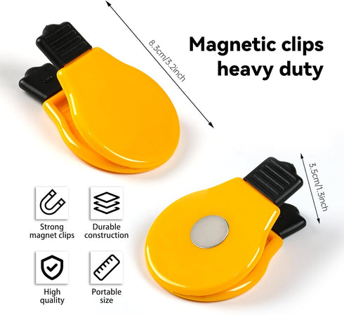 Bulb Refrigerator Magnet Clips Sets?Magnet Paper Clips, Snacks Bag Clips?Multipurpose Clips - Set of 6...