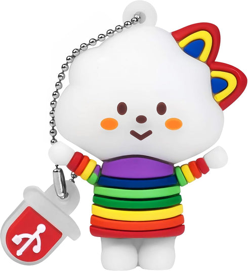 BorlterClamp 32GB USB Flash Drive Cute Cartoon Cloud Girl Model Memory Stick, Gift for Students and Children...