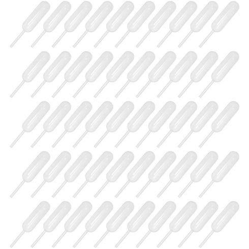 4ml Pipette 100PCS 4ml Disposable Plastic Squeeze Transfer Droppers Liquid Injectors for Chocolate Ice Cream Cupcakes...