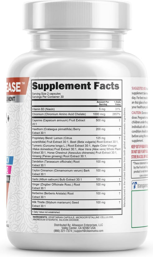 Cayenne Pepper Supplement with Hawthorn Berry Capsules, Dandelion Root, Ceylon Cinnamon, Garlic, Ginger, Berberine, Apple Cider Vinegar, Milk This...