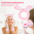 3-Pack Spa Headband and Wristband Set,Soft Plush Makeup Skincare Headband Wrist Bands Cute Bunny Rabbit Ears Face Wash Headband and Towel Wristban...