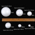 Pllieay 88 White Foam Balls - 6 Sizes, Polystyrene Craft Balls for DIY Art, Household and School Projects...