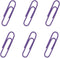 300 Pack Small 33mm Paper Clips 1.3Inch - Vinly Coated Color Office Supply Paper Clip- Cute Smooth Paper Needle - Multicoloured Bookmark(Purple)...
